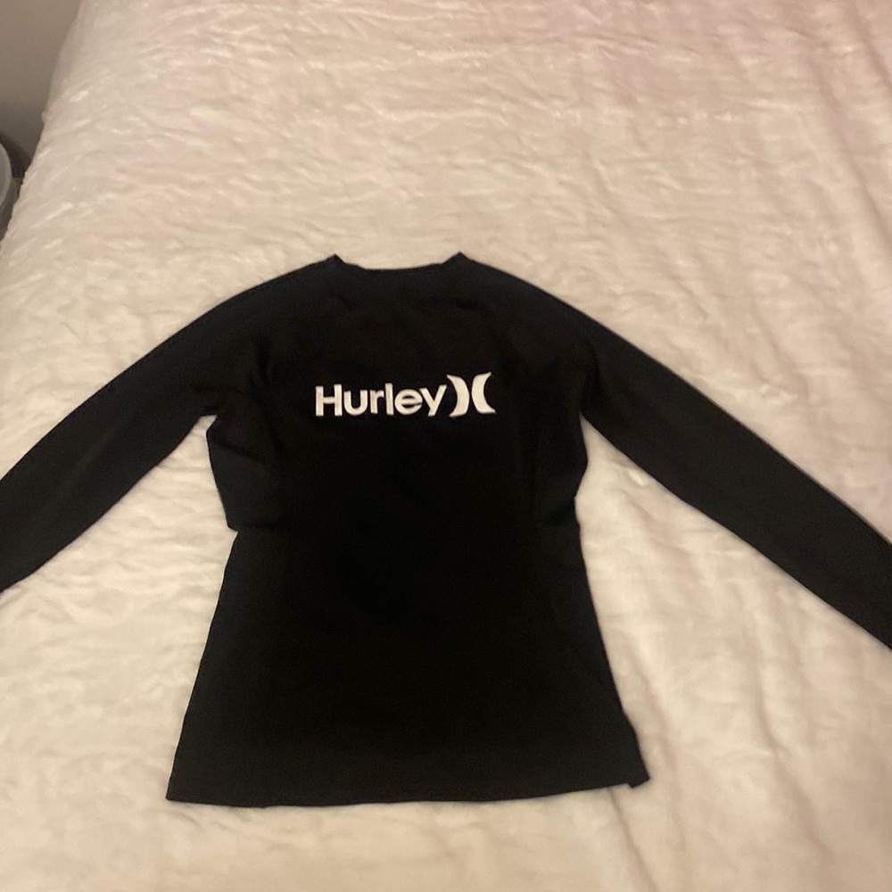 Hurley Long Sleeve Black Surf Swim Shirt